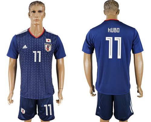 Japan #11 Kubo Home Soccer Country Jersey